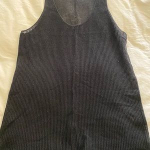 Theyskens Theory Black Knit Tank